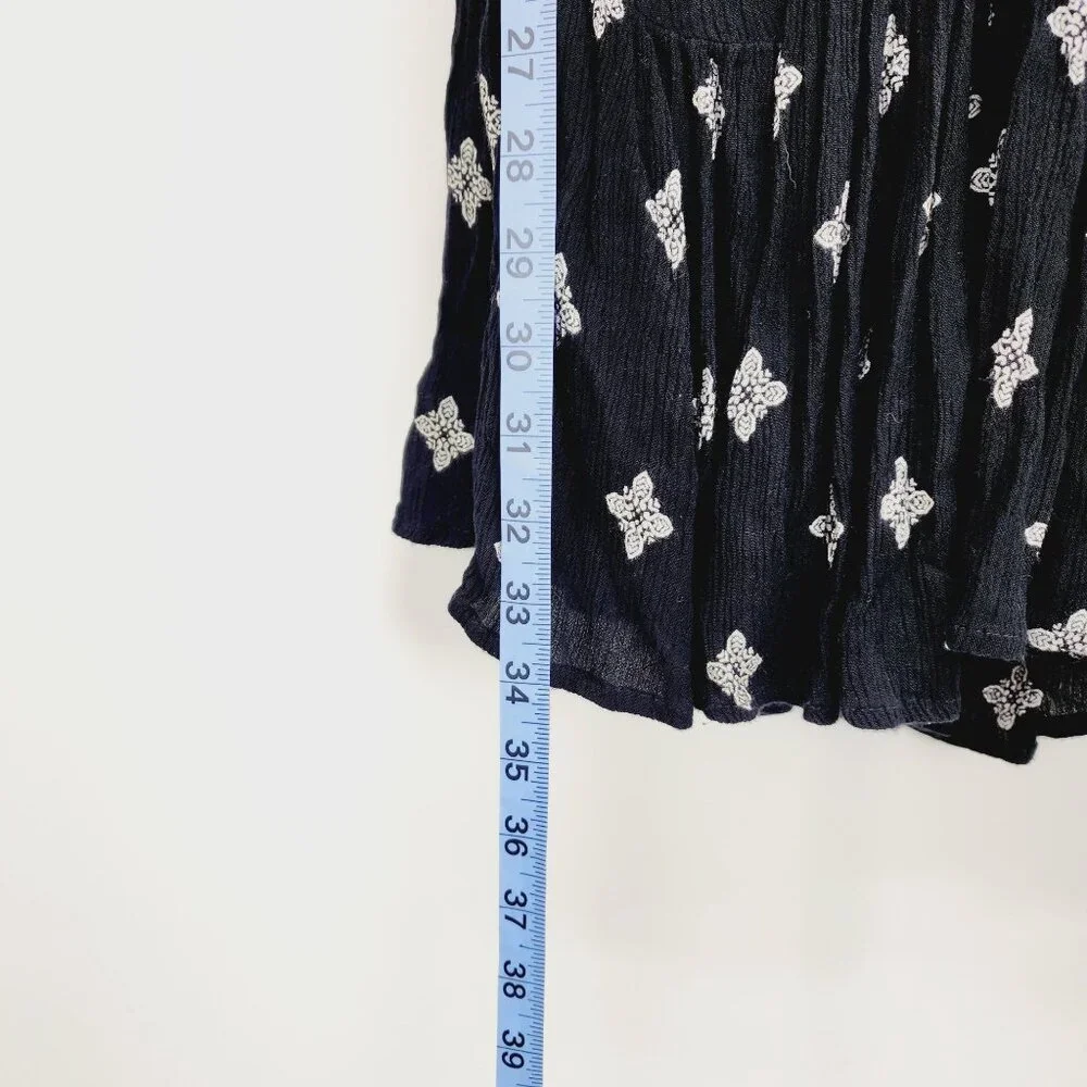 Free People Dress Womens Sleeveless Black & White Print Rayon Blend Size S - Picture 13 of 13
